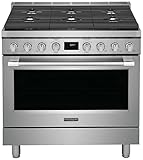 Frigidaire PCFD3670A 36 Inch Wide 4.4 Cu. Ft. Free Standing Dual Fuel Range with Dual Fan Convection - Stainless Steel
