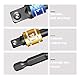 Steckschlüssel Nuss Set - 7tlg. Akkuschrauber Stecknussadapter, Adapter Sechskant auf 1/4, 1/2, 3/8 Vierkant und Stecknuss Adapter