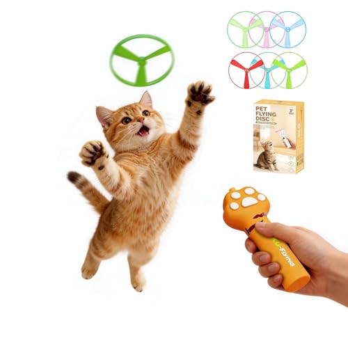 Cat Toys for Indoor Cats, Interactive cat Fetch Toy Launcher for Chasing