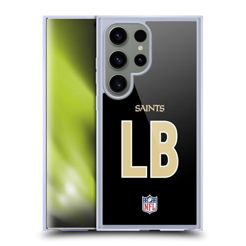 Coque Gel Samsung Galaxy S24 Ultra NFL New Orleans Saints Noir Protection MagSafe Souple