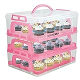 DuraCasa Cupcake Carrier, Cupcake Holder - Premium Upgraded Model - Store up to 36 Cupcakes or 3...