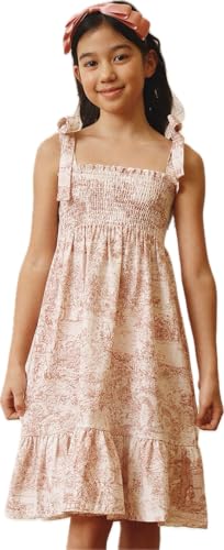 NOTHING FITS BUT Linen Girl’s Classic Cotton Dress, Yunji Gown, Sleeveless Frock Casual Cotton Girls Clothes for Kids