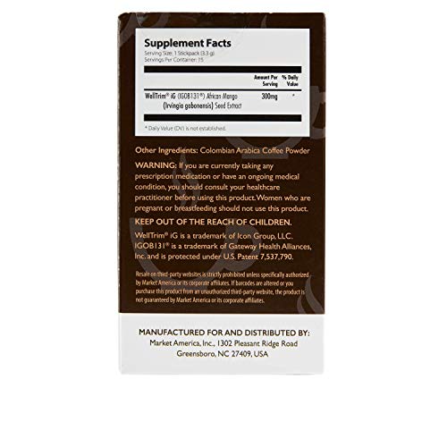 Tls Trim Cafe By Market America, With 300 Mg Of Gotrim African Mango Seed Extract, (15 Servings, 3.3G Each) #TOP2