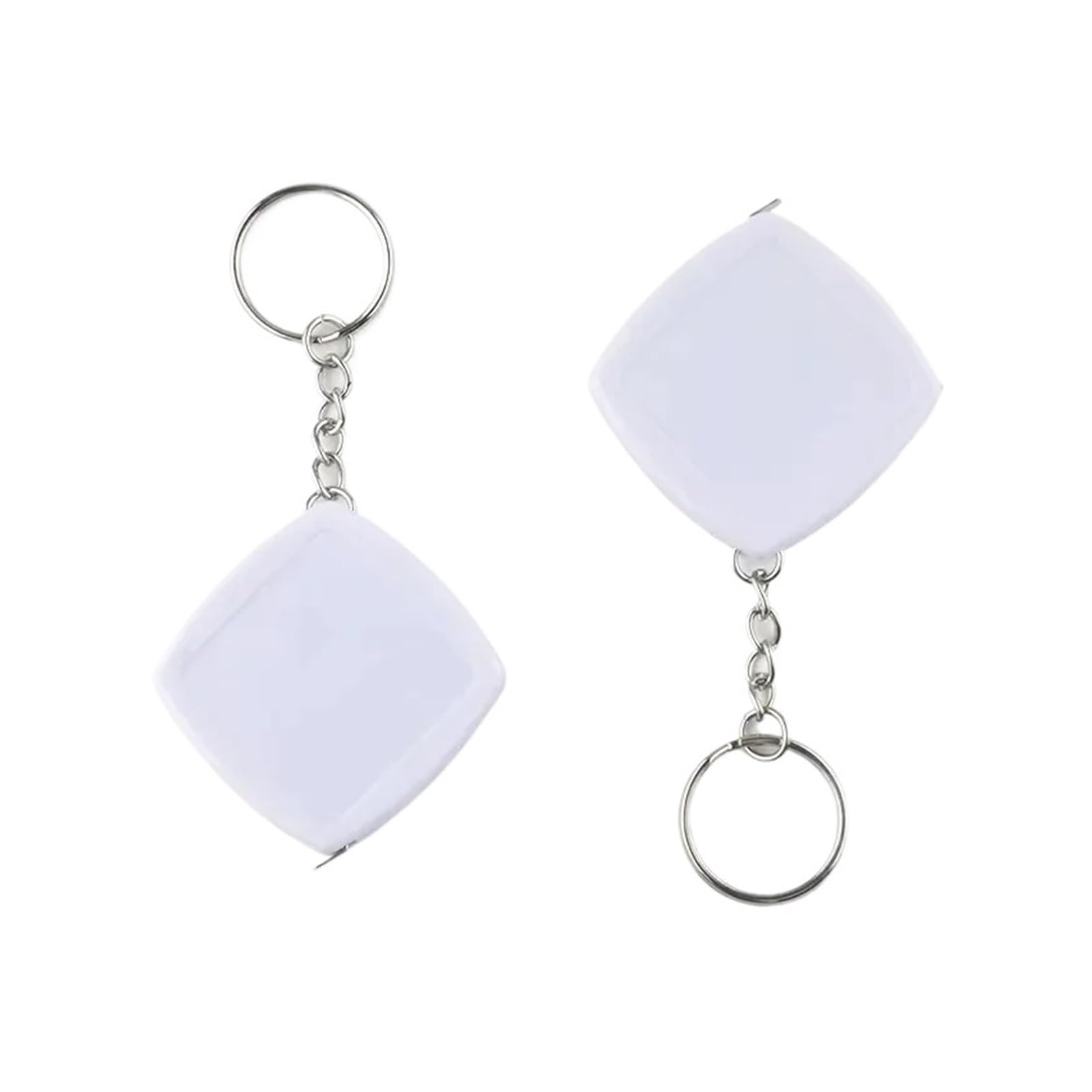 Cinta Metrica Mini llavero de cinta métrica de acero portátil de bolsillo, 2 unidades, 2 metros, sistema métrico e imperial