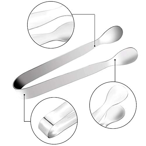 Amcer 12 Pieces Stainless Steel Mini Round Tipserving Sugar Tong Ice Tong Appetizers Tongs Small Kitchen Tongs For Tea Coffee Bar Kitchen #TOP2