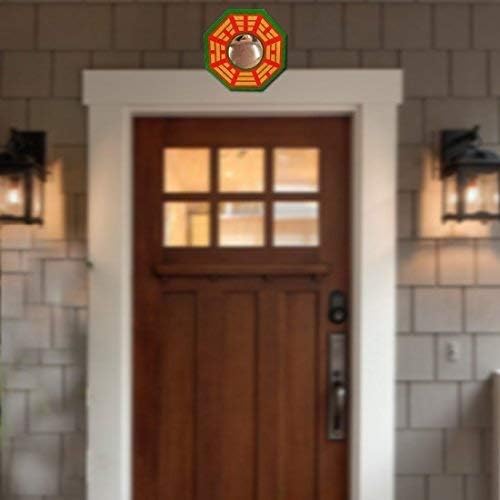 Image of Wood Acupressure Bagua Octagonal Mirror For Vastu Feng Shui Convex Bagua Mirror Positive Energy,Protection Wall Door Hanging For Home&Office (Multicolor,5 Inch) (Referred By Vastu Expert)