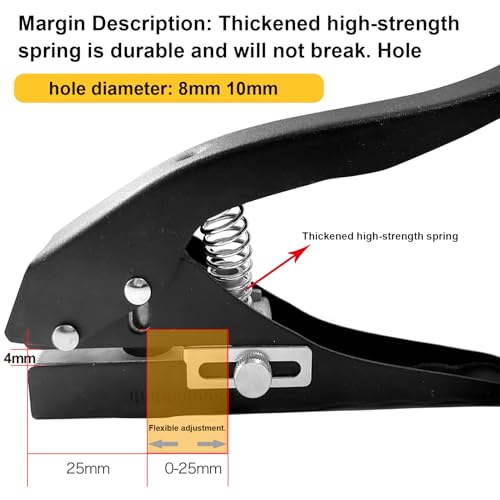 Perforatrice simple renforcée pour percer le PVC fin sans effort