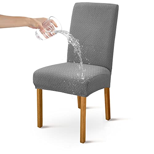 Stretch Chair Covers Dining Room 6 4 2,Funda Para Sillas Comedor Anti Gatos De Cocina,Fundas De Sillas Pack De 6,Ajustables Con Respaldo Alto Housse De Chaise Chair Slipcovers ( Color : #10 , Size : 4