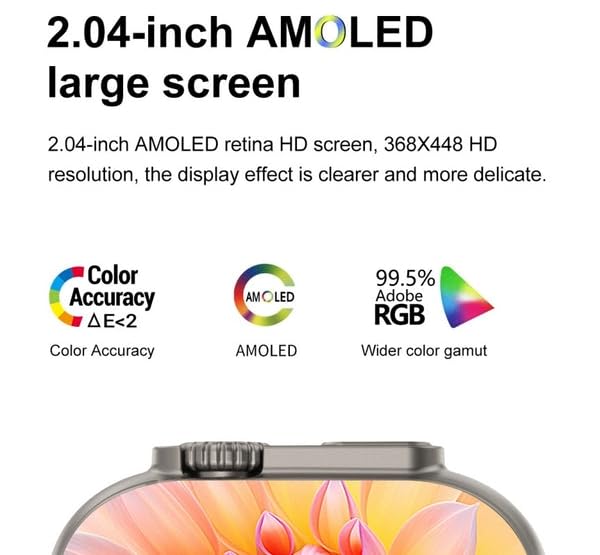 Image of HK Ultra One 4G /5G Smart Watch with SIM & GPS | 4GB RAM 32GB ROM | AMOLED Display | AI-Powered | Side Camera | Fitness & Sports Tracker for Men & Women (Black)