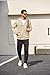COOFANDY Mens Hooded Sweatshirt Zipper Casual Long Sleeve Hoodies Fashion Drawstring Sweatshirts With Pocket, Khaki, Large