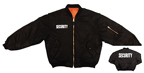 Rothco Ma-1 Flight Security Jacket, Black, X-Large #TOP4