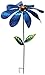 Sunset Vista Designs Large Daisy Spinner Stake Metal, Blue