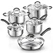 Cook N Home 10-Piece Stainless Steel Cookware Set