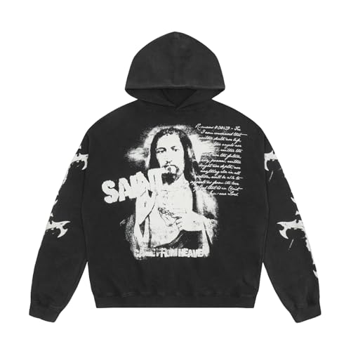 Lucky I See Ghosts Hoodie KY West Hoodie Men's Vintage Graphic Hip Hop Pullover Heavyweight Hoodies