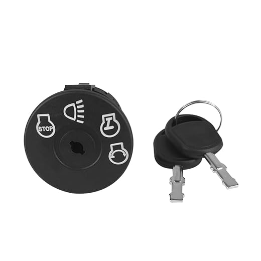 Starter Ignition Switch with Two Keys Fits for Husqvarna Craftsman John Deere MTD Murray Riding Lawn Mower Replaces 532175566 175566 163968 165191 5107021