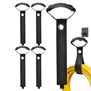 Générique VTGUIGNDL37415K6GHQ Kabel-Organizer Gurte Schwarz (5er-Set)