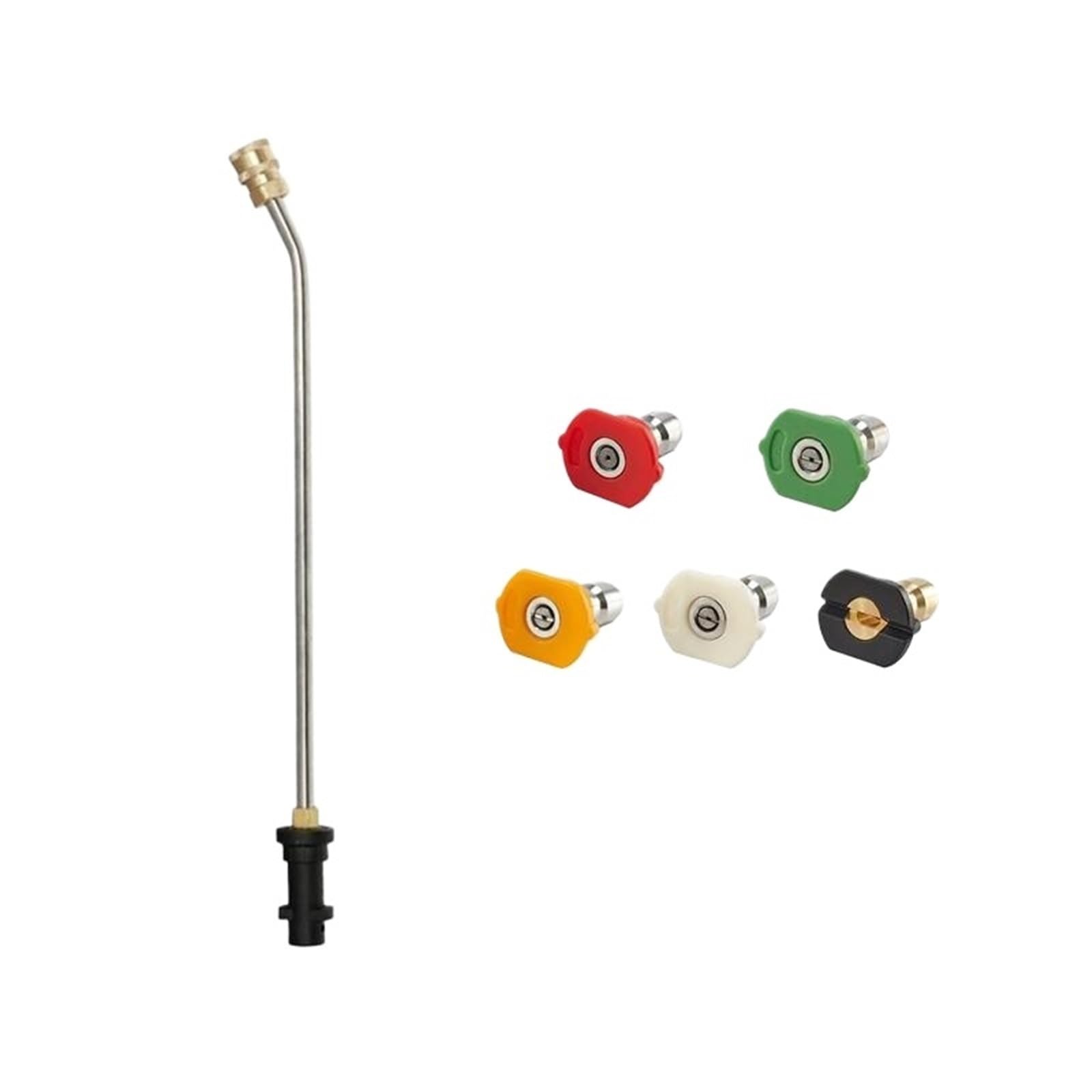 Pressure Washer Extension Wand Curved Extension Wand for Pressure Wash Lance with Spray Nozzles high Pressure Garden Hose Nozzle(30 Wand and nozzles)