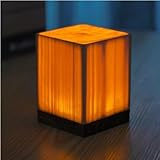 CokBlu 天然木製 LED ナイトライト タッチ調光機能付き USB 充電式ベッドサイドランプ 和風デザイン 間接照明で寝室・デスク両用 プレゼントに最適なテーブルランプ