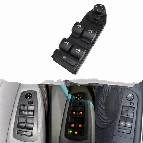 Bouton de commande principal de vitre et warning pour BMW X3 E83 noir - 2