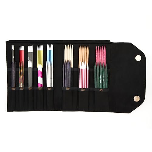 Image of KnitPro Coal Collection Double Pointed Needle Case - 8.5 inchx 6.9 inch x 0.5 inch