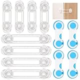 seguro de puerta pointer 【12 piezas de cerraduras de seguridad para niños】Tres tamaños diferentes de cierre seguridad cajones bebe, incluyendo cuatro cierre seguridad cajones bebe largos transparentes, cuatro cierre seguridad cajones bebe cortos transparentes y cuatro cierre seguridad cajones bebe cortos azules, 12 piezas en total. Se puede conseguir una protección integral para evitar lesiones en los bebés.