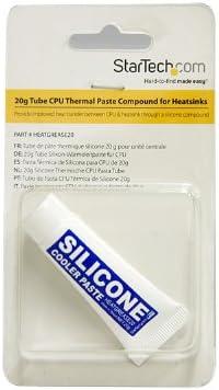 StarTech.com 20g Tube CPU Thermal Paste Grease Compound for Heatsinks - heat grease - cpu paste - thermal compound (HEATGREASE20), White