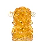 Toyvian Estatua la Deidad la Riqueza para Oficina Decoración de Tienda y Hogar Diseño de Cristal Adorno para Escritorio Que Trae Fortuna y Prosperidad