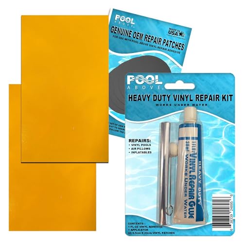 Pool Above Repair Kit for Kayak, Inflatables | Vinyl Glue | Gray Blue Multi 5.5