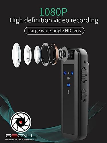Recall Personal Body Camera Mini Pen 1080P HD BodyCam Small Pocket Body Camera with Audio and 16GB or 32GB Micro SD Card… (Recall ONE 64GB) - Image 3