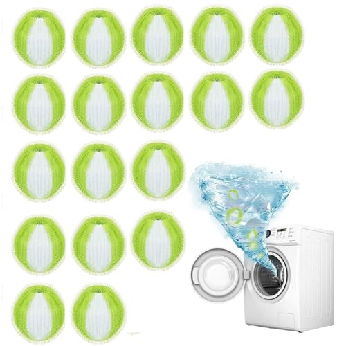 Pack of 18Pet Hair Remover Balls, Washing Machine Safe, Removes Dog and Cat Hair, Lint Catcher for Laundry, Effective Pet Hair Removal