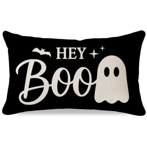[Durable & High Quality]: Made from polyester blend fabric and designed with a durable hidden zipper for easy removal and cleaning. Refresh your halloween decorations for home with the spooky halloween pillow covers 12 x 20. Note: Pillow inserts not ...
