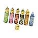 predolo 6Pcs Essential Oil Roller Bottles Refillable Portable Mini Decorative Pocket Size Empty Perfume Bottle for Birthday Vacation