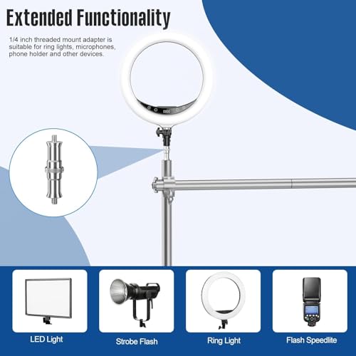 Support caméra aérien de table réglable en alu charge 11kg avec pinces