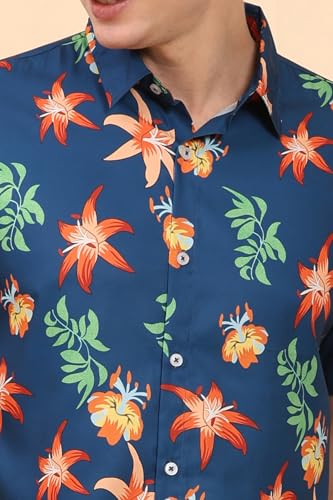 Image of Mens Printed Casual Shirts and Shorts Set Button Down Co-ord Set