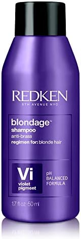Redken Blondage Color Depositing Purple Shampoo | Hair Toner | For Blonde & Color Treated Hair | Neutralizes Brassy Tones In Blonde Hair | Travel Size | 1.7 Fl Oz