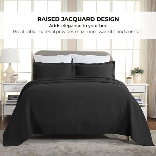 Colcha de algodón de 3 piezas con fundas para cama 6