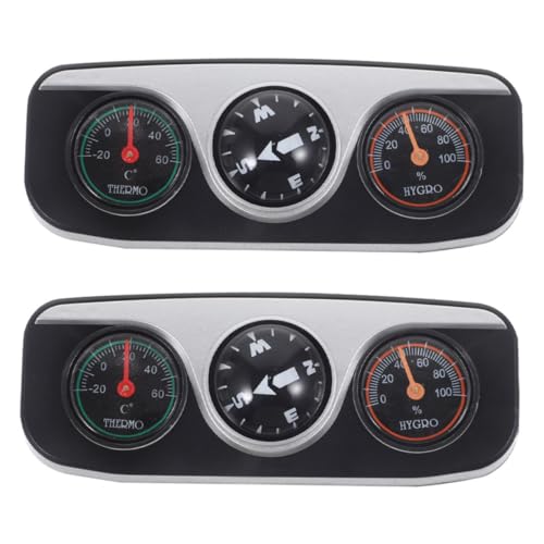 2 Brújulas Ajustables para Tablero de Coche y Guía de Dirección Automotriz