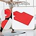 Vaveren Pilates Refromer Upholstered Wedge Workout Pad Increased Strength and Stability Professional for Studio Use Fitness Equipment, Red