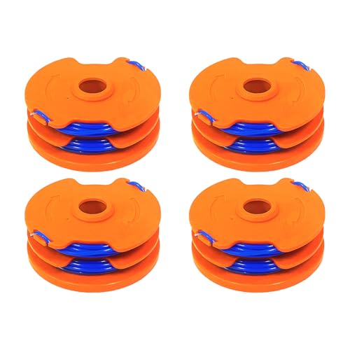 CDIYTOOL WX100 Grass Trimmer Spool Lines fit for Qualcast GT25 GGT350A1 GT30 GGT450A1 and WORX WG100E WG104E1 1.65mm dia 8.3m long (4 spools)