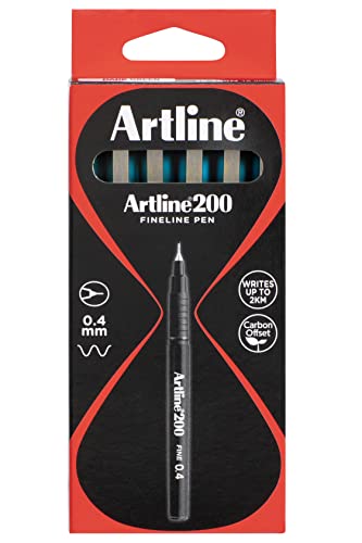 Caneta Hidrográfica 0.4Mm Ek-200 Artline Turquesa Tilibra, Multicolorido,1 unidade