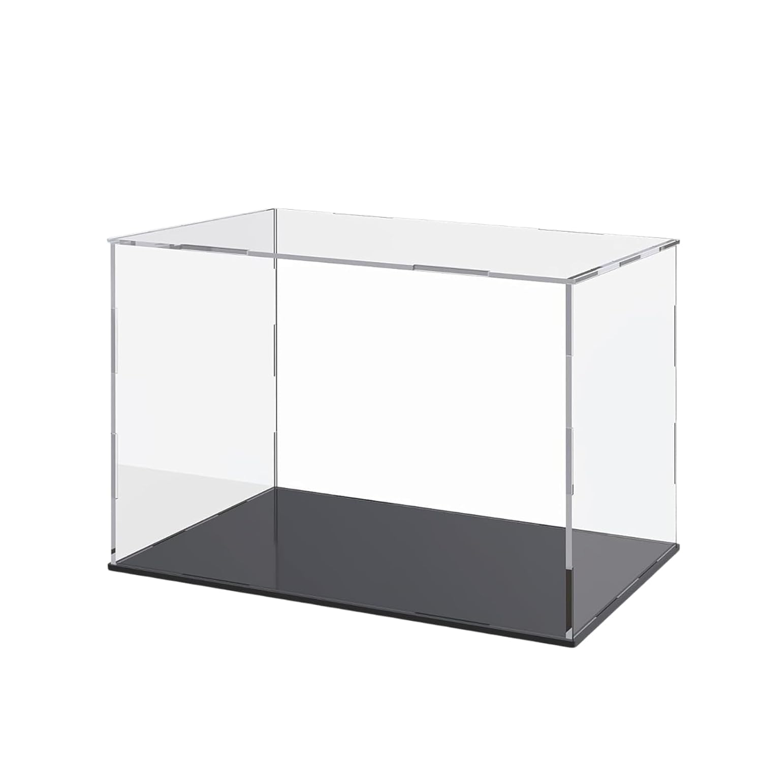 Qzix Premium Clear Acrylic Display Case with Black Base – Dustproof Showcase Box for Collectibles, Action Figures, Toys, Miniatures, Models & Memorabilia (13" L x 6.7" W x 6.3" H)-picture-12