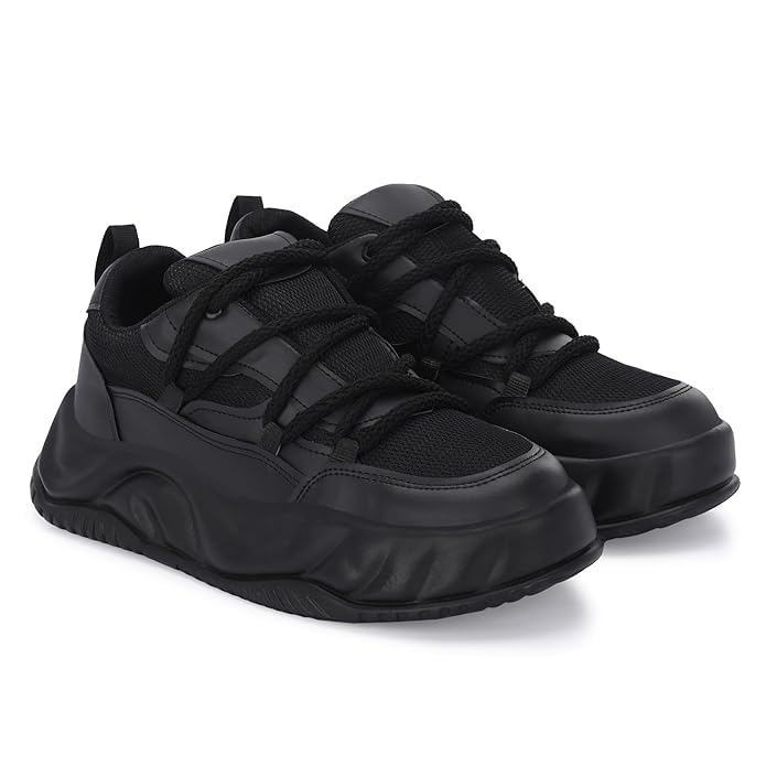 Doctor Walk Everyday Basic Sneakers for Men | Shoes for Men | Comfortable & Lightweight | Casual Sneakers_Shoes(A7-Black) (Size-010) (B0DBLPWN8S) Amazon Price History, Amazon Price Tracker
