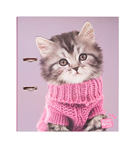 Grupo Erik Editores - Classeur à levier Studio Pets Cats | Couverture Cartonnée | A4