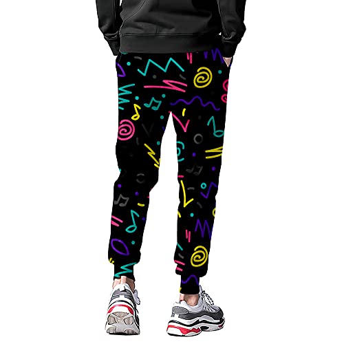 Vvgete 80S Costumes For Men Sweatpants, 80S Clothes Mens Joggers,90S Outfit For Men #TOP2