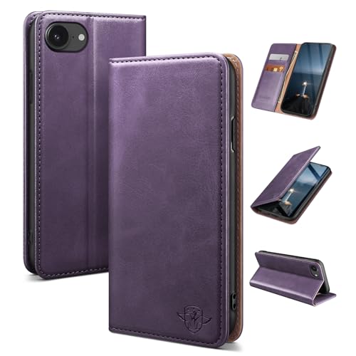 Étui iPhone 16e anti-piratage RFID et protection intégrale antichoc violette