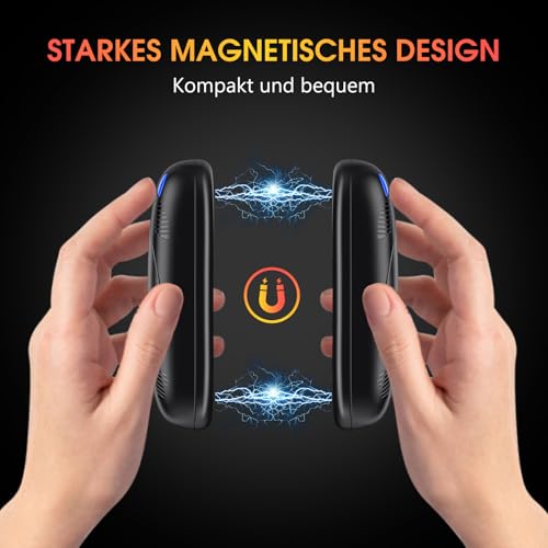 FANDLISS Handwärmer Elektrisch,Taschenwärme mit Akku, Zweiseitige Heizung – Ansicht 3