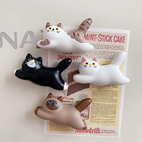 Imán decorativo de refrigerador forma gato siamés miniatura 2