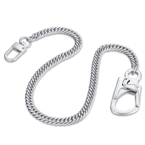 Chaîne de pantalon homme Ahiller en argent pour portefeuille motard