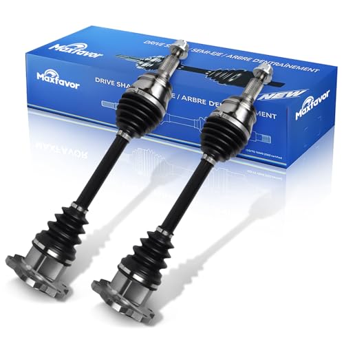 Maxfavor CV Axle Front A Pair Compatible with 2007-2019 Chevy Silverado 1500, 2007-2014 Suburban 1500 & 2015-2020 Suburban, 2007-2020 Tahoe, 2007-2013 Avalanche & Cheyenne CV Axles Shaft Assembly