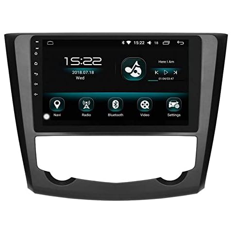 Android 12 Car Stereo In-Dash Radio for Renault Kadjar 2015-2019 GPS Navigation 9'' Head Unit Multimedia Player Video Receiver Carplay Steering Wheel Control (DHG WIFI+4G (4+64GB)) Cover